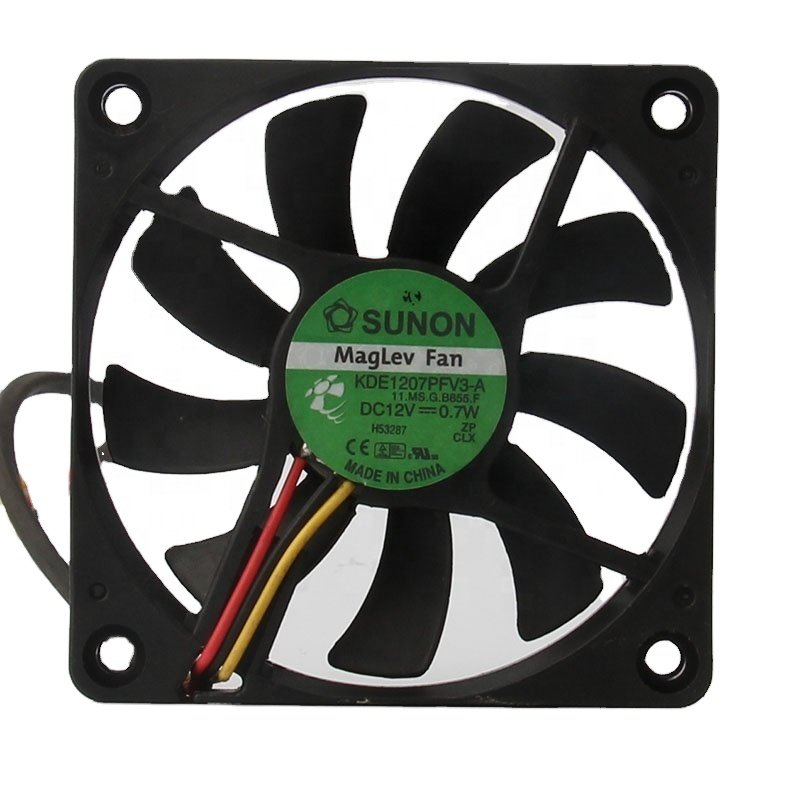 Original SUNON 24V 48V DC12V 0.7W EC AC 70X70X10mm 7010 7CM Silent Centrifugal Ventilation Exhaust KDE1207PFV3-A Cooling Fan